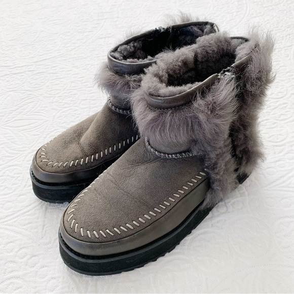 UGG Shoes - UGG Women's Fluff Punk‎ Boots, Grey